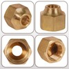 Everflow 5/8" x 1/2" Reducing Short Nut for Flare Pipe Fittings; Forged Brass F41FSR-5812